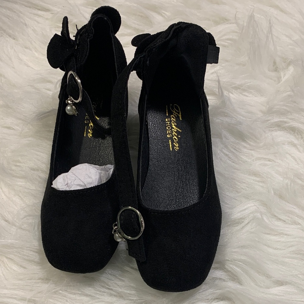 Black Kids Dress Shoes